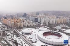 青海西寧迎來降雪天氣